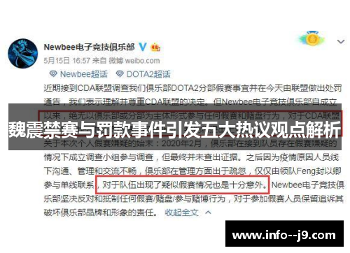 魏震禁赛与罚款事件引发五大热议观点解析