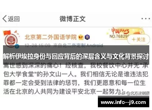 解析伊埃拉身份与回应背后的深层含义与文化背景探讨